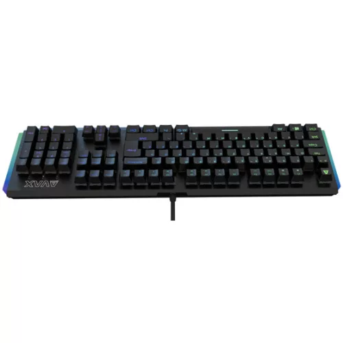 AVAX FS01 Full size mechanikus vezetékes alumínium billentyűzet Outemu piros switch, magyar kiosztás - Dobozsérült