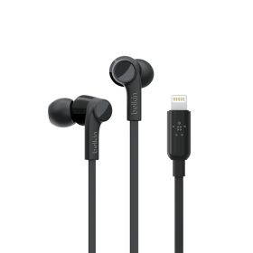   Belkin SOUNDFORM Earphones ROCKSTAR w Lightning Connector - Black