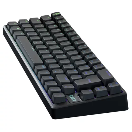 AVAX GM01 PRO 65% RGB tri-mode mechanikus billentyűzet Gateron barna switch, magyar kiosztás