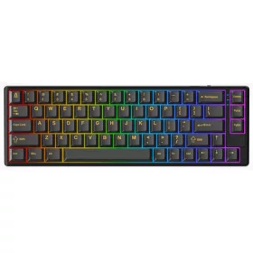  AVAX GM01 PRO 65% RGB tri-mode mechanikus billentyűzet Gateron barna switch