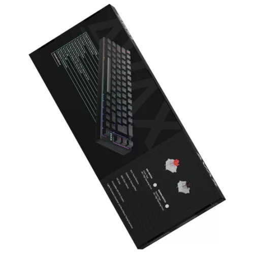 AVAX GM01 65% RGB mechanikus vezetékes billentyűzet Outemu piros switch