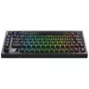 AVAX GM02 PRO 75% Gasket RGB tri-mode mechanikus billentyűzet Gateron piros switch, magyar kiosztás