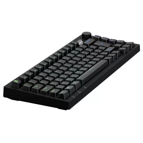 AVAX GM02 PRO 75% Gasket RGB tri-mode mechanikus billentyűzet Gateron sárga switch, magyar kiosztás