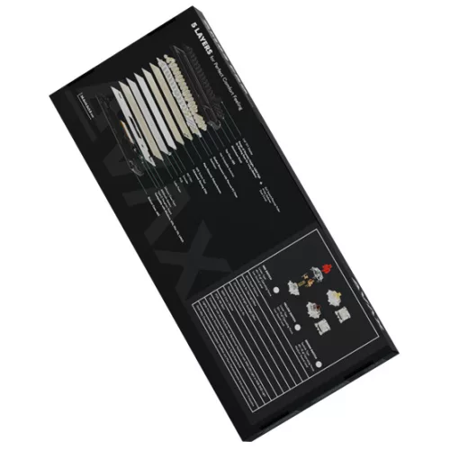 AVAX GM03 PRO 98% Gasket RGB tri-mode mechanikus billentyűzet Gateron barna switch