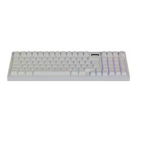   AVAX GM03 PRO Fehér 98% Gasket RGB tri-mode mechanikus billentyűzet Gateron piros switch, magyar kiosztás