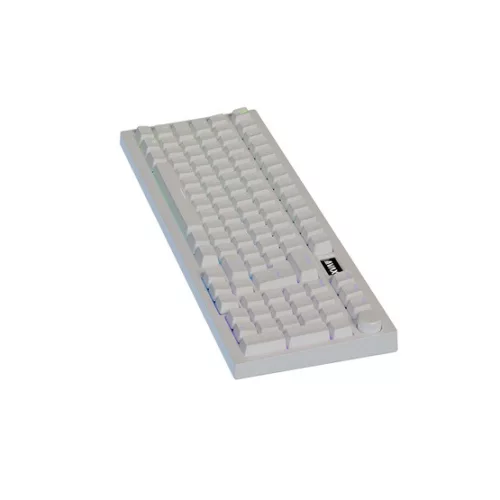 AVAX GM03 PRO Fehér 98% Gasket RGB tri-mode mechanikus billentyűzet Gateron piros switch, magyar kiosztás