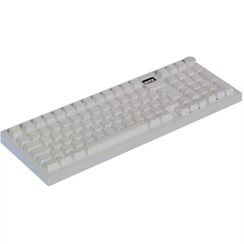 AVAX GM03 PRO Fehér 98% Gasket RGB tri-mode mechanikus billentyűzet Gateron sárga switch, magyar kiosztás