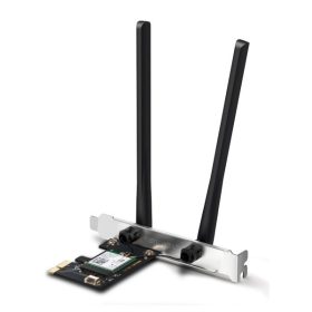   Mercusys Hálózati adapter WiFi AXE3000 - MA80XE (PCIe; 2402Mbps 5GHz + 574Mpbs 2,4GHz; BT5.2; WPA3)