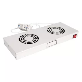   Equip Rackszekrény kiegészítő - EZF-2-G Fan Module, 2 Fans, Grey