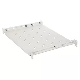   Manhattan Rackszekrény polc - 713726 (19", 1U, fix rögzítés, változtatható sínekkel: 350 - 550 mm mély, 20kg, szürke)