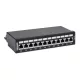 Manhattan asztali patch panel - CAT6A FTP árnyékolt patch panel, 12 portos, Fekete