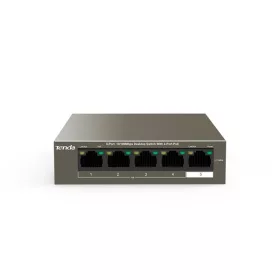   Tenda Switch PoE - TEF1105P-4-38W (5x100Mbps; 4 af/at PoE+ port; 35W Poe)