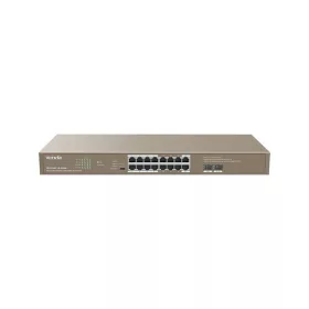   Tenda Switch PoE - TEG1118P-16-250W (16x1Gbps; 16 af/at PoE+ port; 2x SFP; 230W; rack-mount)