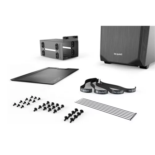 Be Quiet! Számítógépház - Pure Base 500 Window Black (ATX, edzett üveg oldallap, fekete)