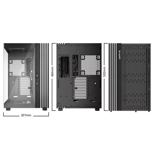 Be Quiet! Számítógépház - LIGHT BASE 900 DX Black (ATX, edzett üveg oldallap, fekete)