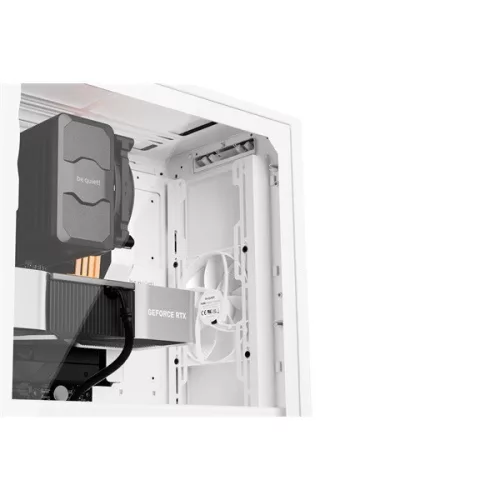 Be Quiet! Számítógépház - Pure Base 501 Airflow Window White (ATX, edzett üveg oldallap, fehér)