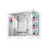Deepcool Számítógépház - Cg530 4F Wh (Fehér, Ablakos, 4X12Cm A-RGB, Btf, Atx, 2XUSB3.0, 1XUSB2.0)