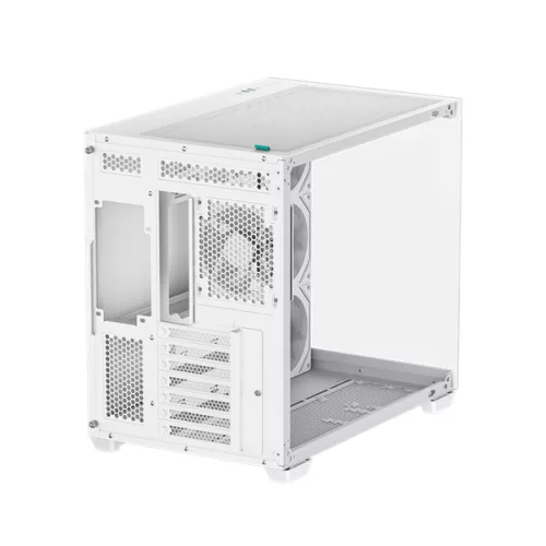 Deepcool Számítógépház - Cg530 4F Wh (Fehér, Ablakos, 4X12Cm A-RGB, Btf, Atx, 2XUSB3.0, 1XUSB2.0)