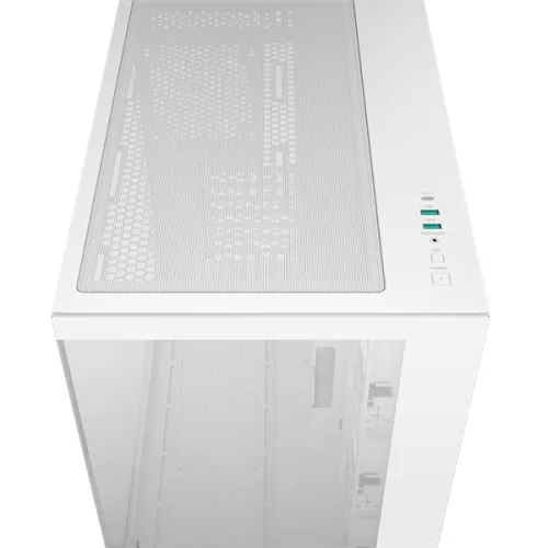 Deepcool Számítógépház - Cg530 4F Wh (Fehér, Ablakos, 4X12Cm A-RGB, Btf, Atx, 2XUSB3.0, 1XUSB2.0)