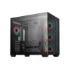 Deepcool Számítógépház - Cg530 4F (Fekete, Ablakos, 4X12Cm A-RGB, Btf, Atx, 2XUSB3.0, 1XUSB2.0)
