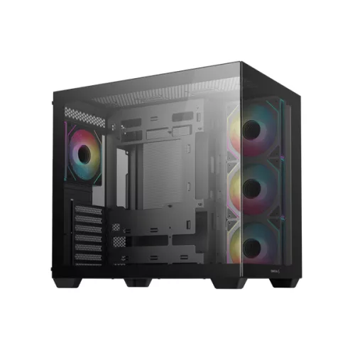 Deepcool Számítógépház - Cg530 4F (Fekete, Ablakos, 4X12Cm A-RGB, Btf, Atx, 2XUSB3.0, 1XUSB2.0)