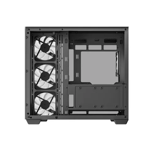 Deepcool Számítógépház - Cg530 4F (Fekete, Ablakos, 4X12Cm A-RGB, Btf, Atx, 2XUSB3.0, 1XUSB2.0)