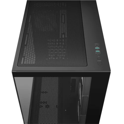 Deepcool Számítógépház - Cg530 4F (Fekete, Ablakos, 4X12Cm A-RGB, Btf, Atx, 2XUSB3.0, 1XUSB2.0)