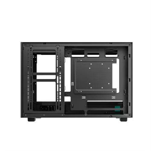 DeepCool Számítógépház - CH260 (fekete, Mini-ITX/Micro ATX (BTF), 2xUSB3.0, Type-C, fekete)