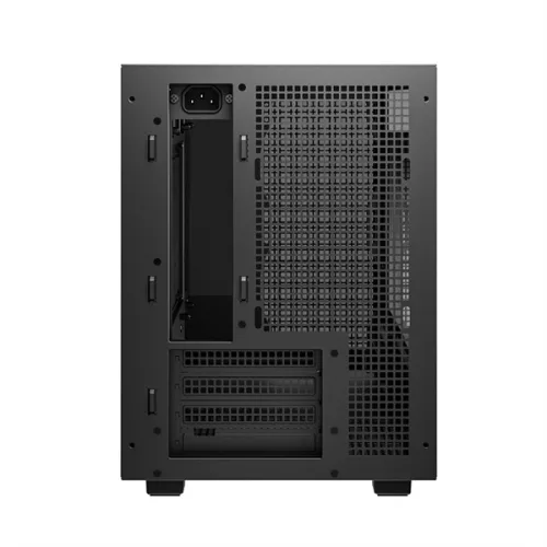 DeepCool Számítógépház - CH260 (fekete, Mini-ITX/Micro ATX (BTF), 2xUSB3.0, Type-C, fekete)