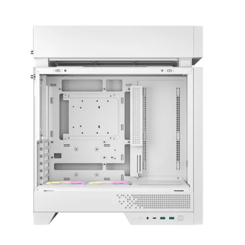 DeepCool Számítógépház - CL660 WH (fehér, 2x120mm A-RGB, ATX, 2xUSB3.0, 1xUSB-C)