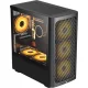 Formula Számítógépház - AirMesh G3 Black (fekete, ablakos, 1x12cm venti, mATX, 1xUSB3.0, 2xUSB2.0)