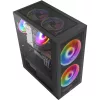 Formula Számítógépház - Air Power G5 Duo Black (fekete, ablakos, 2x16cm venti, ATX, 1xUSB3.0, 1xType-C)