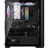 Formula Számítógépház - Air Power G5 Duo Black (fekete, ablakos, 2x16cm venti, ATX, 1xUSB3.0, 1xType-C)
