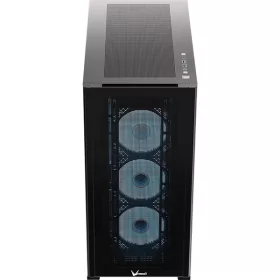   Formula Számítógépház - AirPower G5 EX Black (fekete, ablakos, 4x12cm venti, EATX, 2xUSB3.0, 1xType-C)