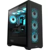 Formula Számítógépház - AirPower G5 Plus Black (fekete, ablakos, 4x12cm venti, EATX, 2xUSB3.0, 1xType-C)