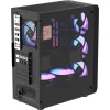 Formula Számítógépház - Air Power G1 Plus Black (fekete, ablakos, 6x12cm venti, mATX, 1xUSB3.0, 1xUSB2.0, 1xType-C)