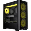 Formula Számítógépház - Air Power G3 Black (fekete, ablakos, 4x12cm venti, ATX, 1xUSB3.0, 2xUSB2.0)