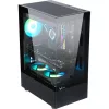 Formula Számítógépház - Crystal Z1+ Black ARGB (fekete, ablakos, ATX, 3x12cm venti, 1xUSB3.0, 1xUSB2.0, 1xType-C)