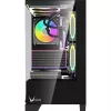 Formula Számítógépház - Crystal Z1M Black (fekete, ablakos, mATX, 1xUSB3.0, 1xUSB2.0)
