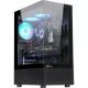Formula Számítógépház - Crystal Z1+ Black (fekete, ablakos, 3x12cm venti, ATX, 1xUSB3.0, 1xUSB2.0)