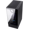 Formula Számítógépház - Crystal Z1+ Black (fekete, ablakos, 3x12cm venti, ATX, 1xUSB3.0, 1xUSB2.0)