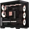 Formula Számítógépház - Crystal Z7 PA Black (fekete, ablakos, 5x12cm venti, EATX, 1xUSB3.0, 1xType-C)