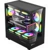 Formula Számítógépház - Crystal Z8 Black (fekete, ablakos, ATX, 1xUSB3.0, 1xUSB2.0, 1xType-C)