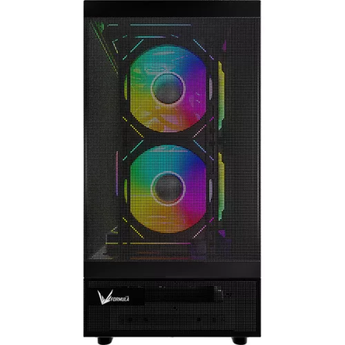 Formula Számítógépház - Crystal Z8 Cosmic Black (fekete, ablakos, 6x12cm venti, ATX, 1xUSB3.0, 1xUSB2.0, 1xType-C)