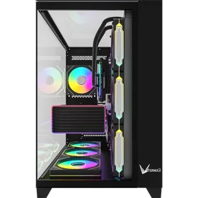   Formula Számítógépház - Crystal Z9 Floe Black (fekete, ablakos, ATX, 2xUSB3.0, 1xType-C)