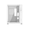 ID-Cooling Számítógépház - VIEW 500 WH (ablakos, venti nélkül, BTF, mATX, 1xUSB3.0, 1xUSB2.0, fehér)