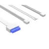 ID-Cooling Számítógépház - VIEW 500 WH (ablakos, venti nélkül, BTF, mATX, 1xUSB3.0, 1xUSB2.0, fehér)