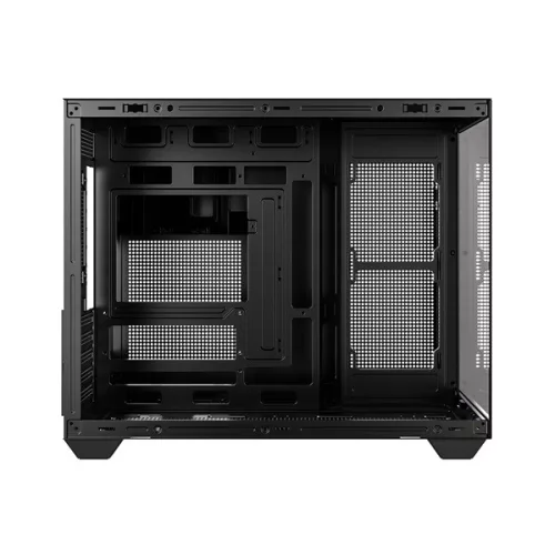 ID-Cooling Számítógépház - VIEW 500 (ablakos, venti nélkül, BTF, mATX, 1xUSB3.0, 1xUSB2.0, fekete)
