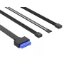 ID-Cooling Számítógépház - VIEW 500 (ablakos, venti nélkül, BTF, mATX, 1xUSB3.0, 1xUSB2.0, fekete)