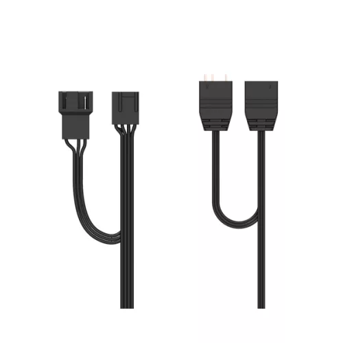 ID-Cooling Számítógépház - VIEW 510 ARGB (ablakos, 4x12cm A-RGB,  BTF, ATX, USB3.0, 1xUSB-C, fekete)